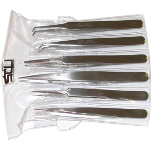 131A - PINZETTE DI PRECISIONE PER ELETTRONICA INOSSIDABILI ANTIMAGNETICHE - Prod. SCU